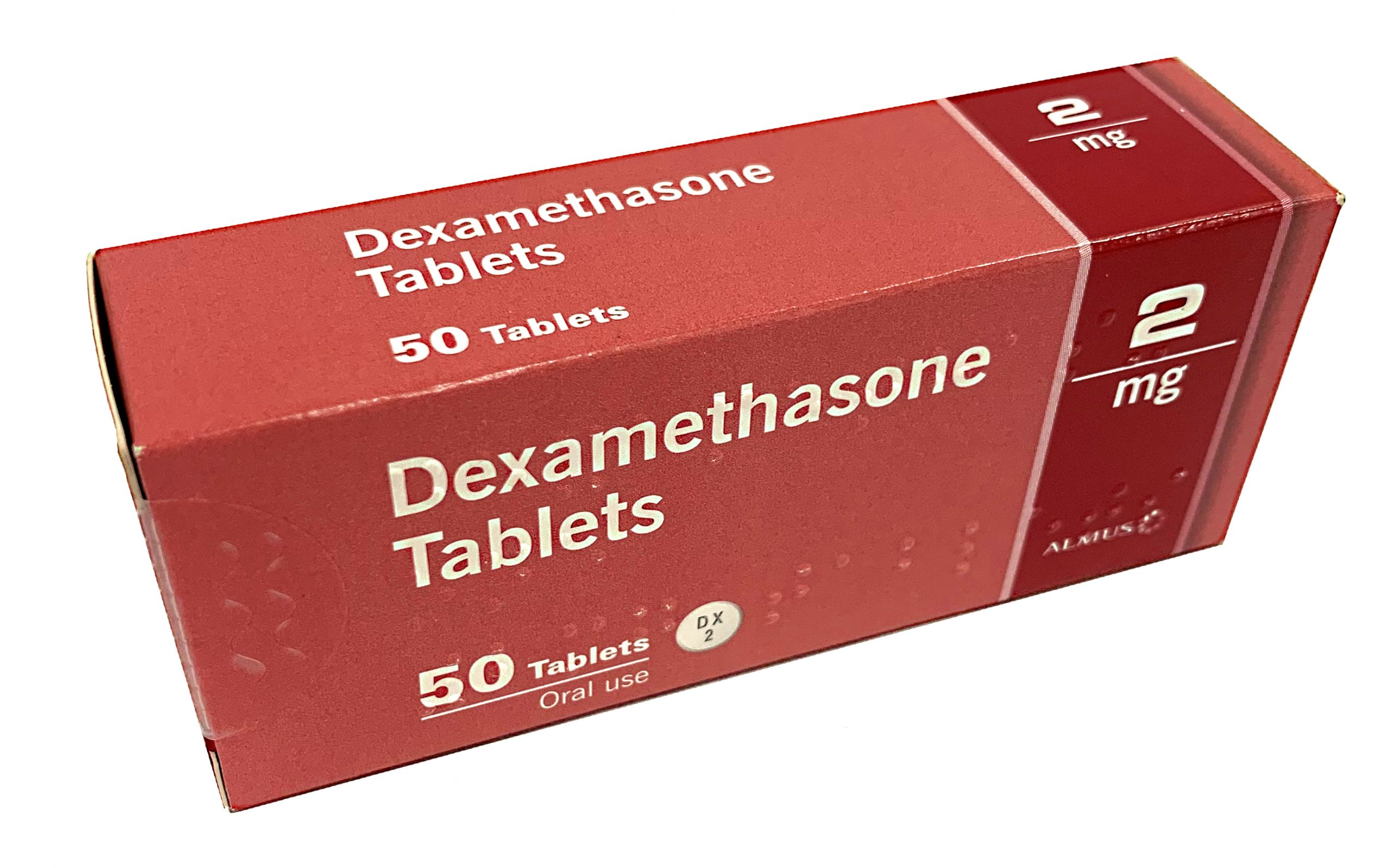 2mg Almus Dexamethasone tablets product shot 1